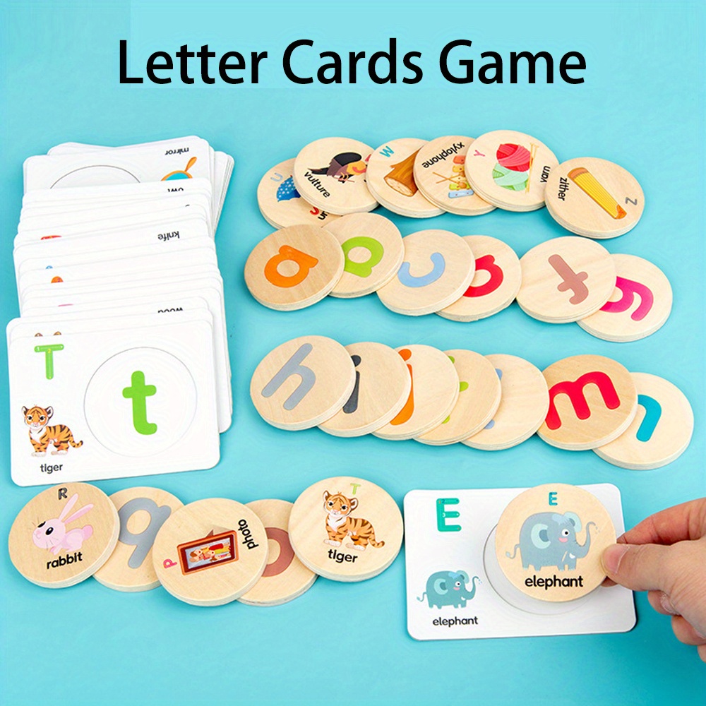 Alphabet Flash Cards For Toddlers Abc Montessori Educational Toys Gifts ...