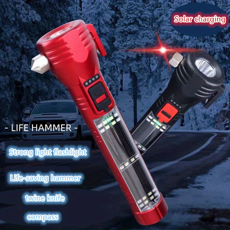 High Brightness, Portable Multi-functional Emergency Lights,solar Energy  Charging, Home Electricity Charging, High Capacity Searchlights, Distress  Alarm Lights, Suitable For Camping Fishing, Outdoor Sports, Home Power  Failure Emergency - Temu