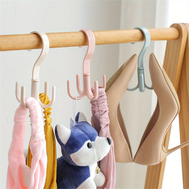 Multifunctional Rotary Hook Four Claw Wardrobe Bag Hanger - Temu