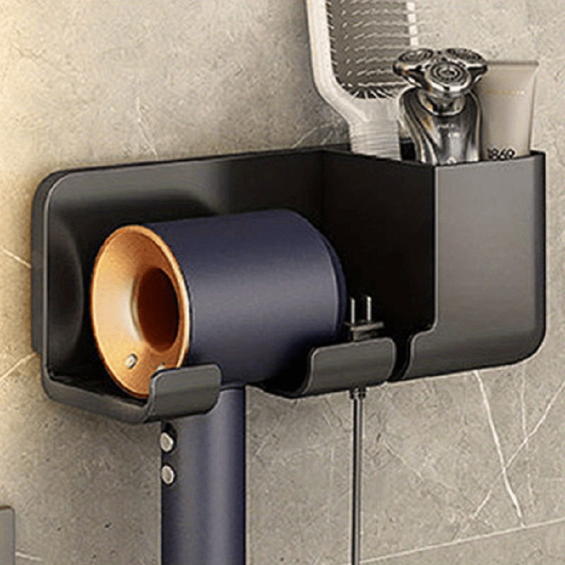 Bathroom Punch-free Hair Dryer Wall mounted Holder Storage Box