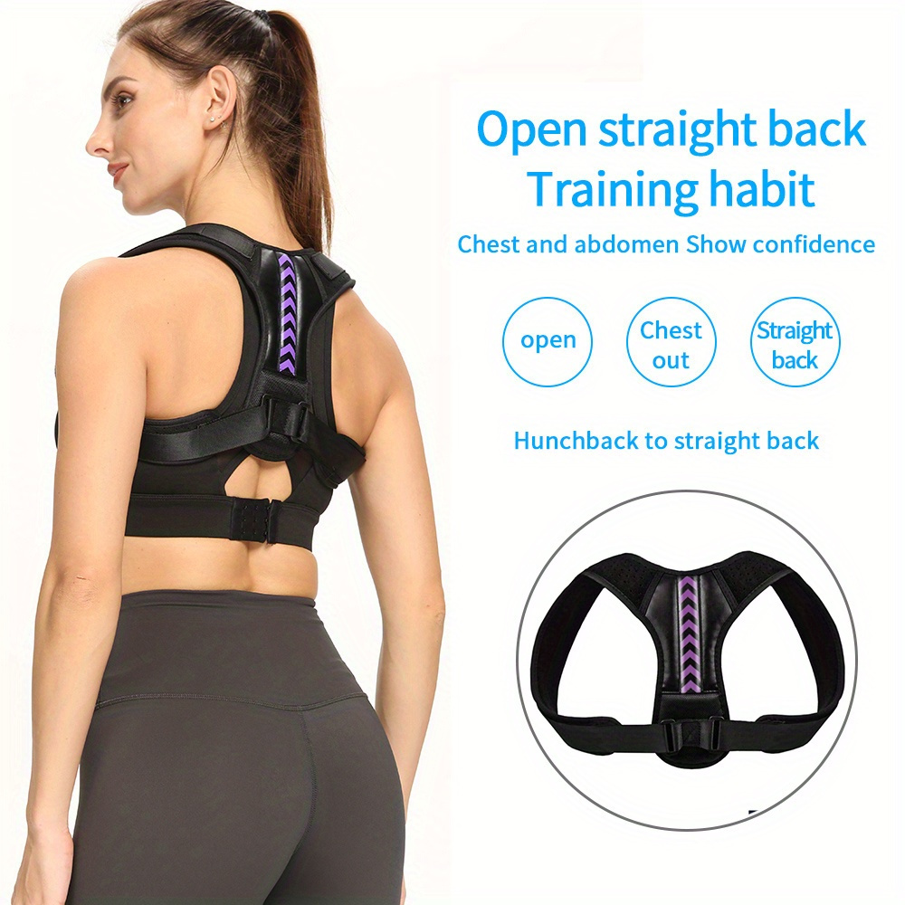 Adjustable Posture Corrector Belt Men Women Upper Back Brace - Temu