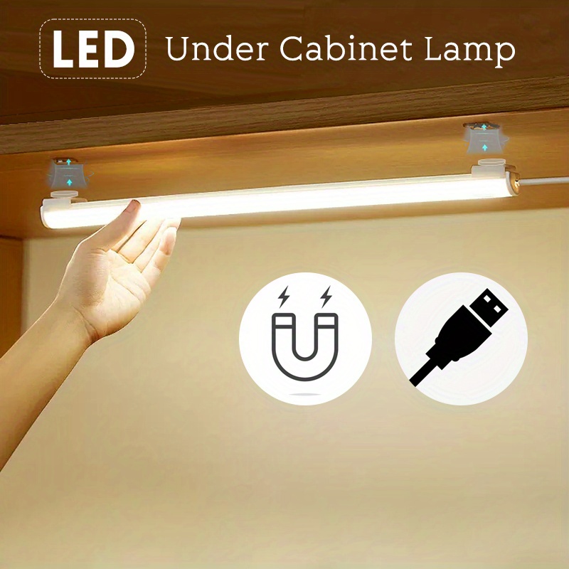 Luz LED Magnetica Lampara Con Sensor Luces para el Hogar Armario Luces  Nocturnas