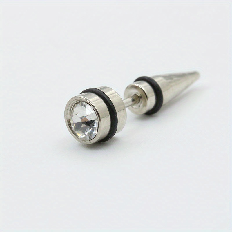 Bullet Shaped Men's Earrings, Classic Style