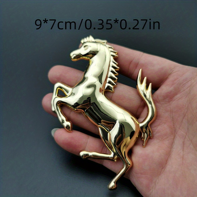 Emblème Cheval En Métal Voiture Autocollants 3d 458 - Temu France