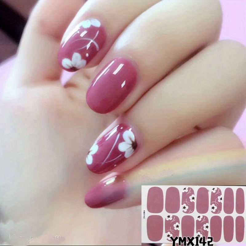 Nail Art Stickers For Easy Application, Includes 1 Sheet And A File