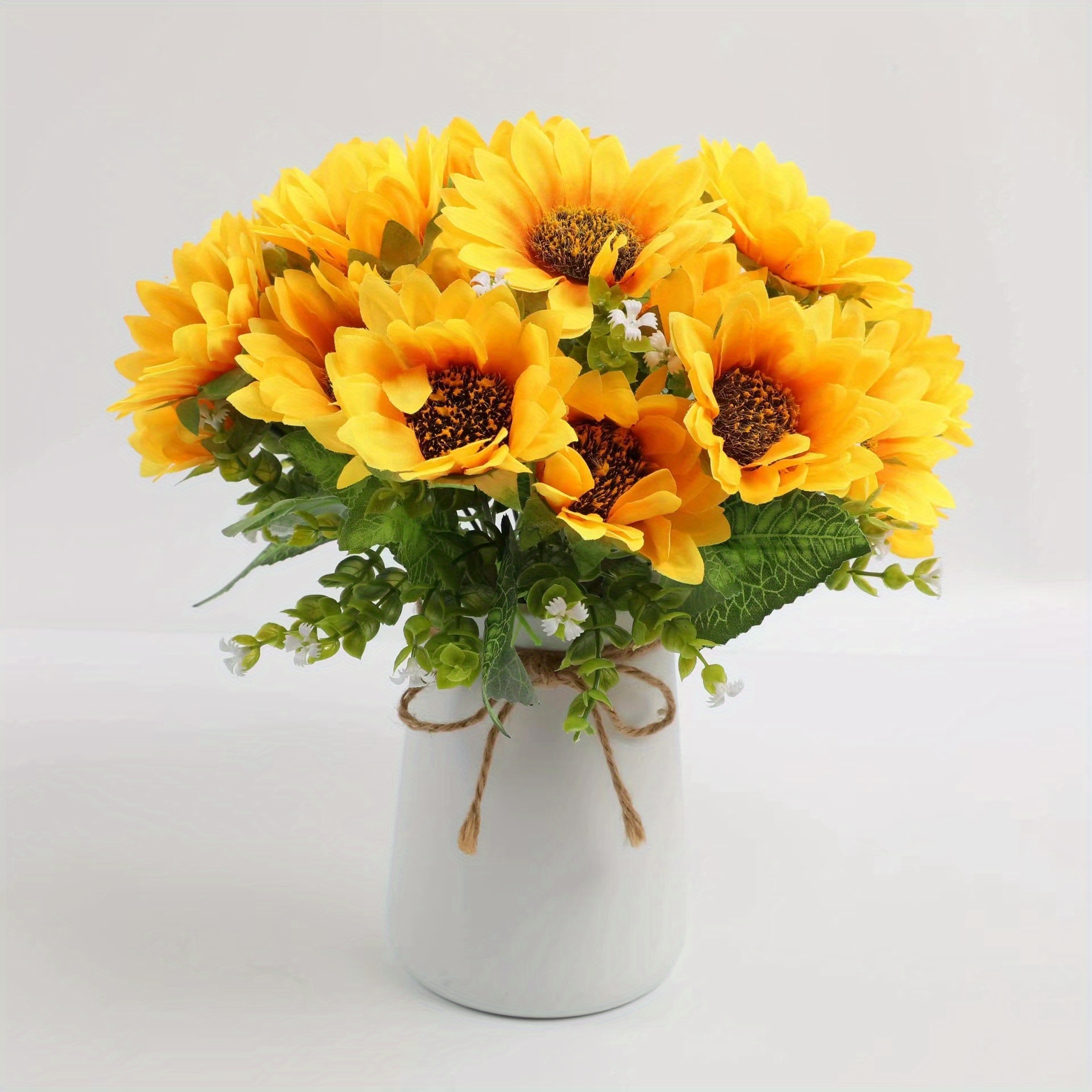 Artificial Daisy Heads Small Sunflower Mini Fake Flowers - Temu