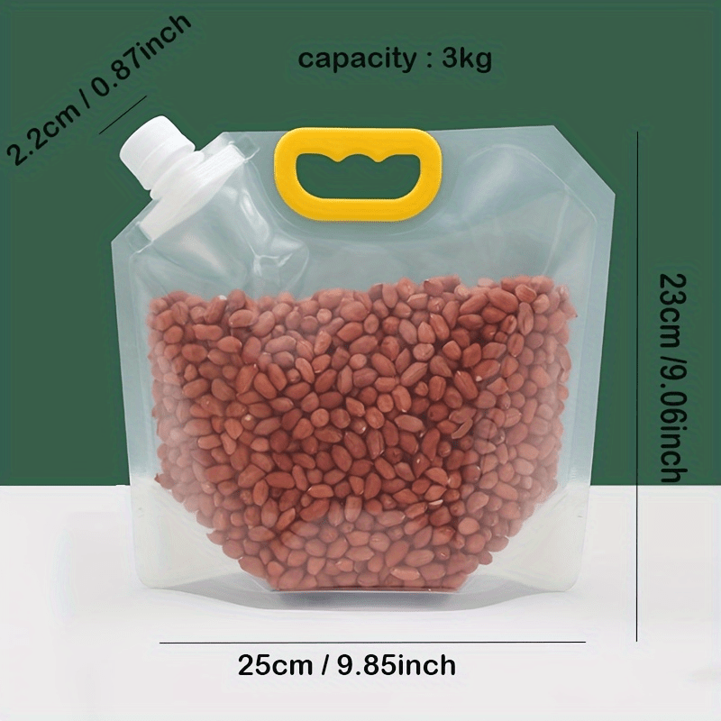 Plastic Grain Storage Bag Kitchen Suction Nozzle Bag Sealed - Temu