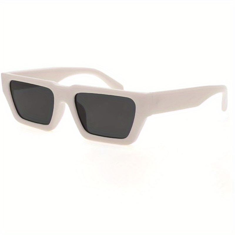 Men's Square Small Frame Sunglasses with Anti-Stress Case