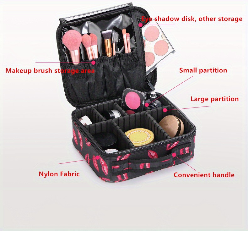 1 pieza Bolsa de almacenaje Maquillaje almacenamiento moderno portátil  unicolor multifuncional Maquillaje para casa, Moda de Mujer