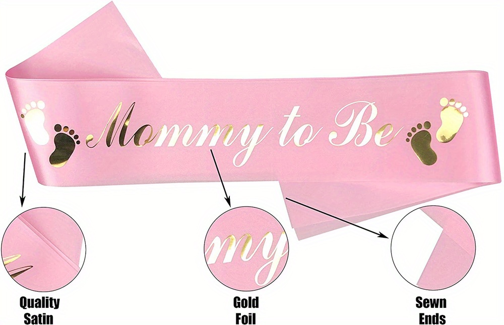 Acquista Fascia per baby shower blu e rosa Papà per essere e mamma per  essere Festa per baby shower Il sesso rivela i regali della festa