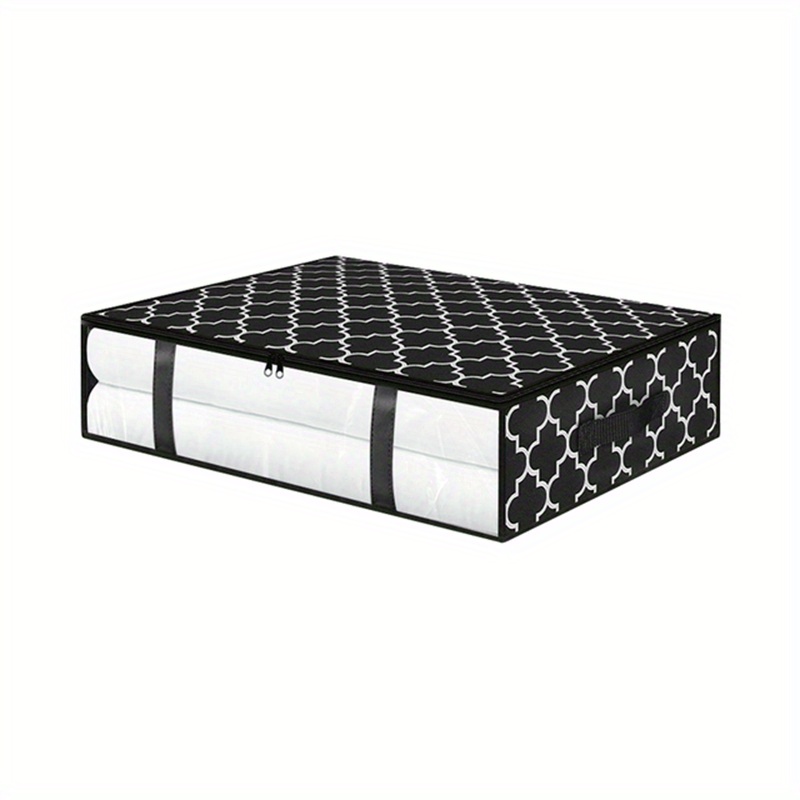 1pc Black Bedding Storage Bag For Underbed, Closet, Quilts