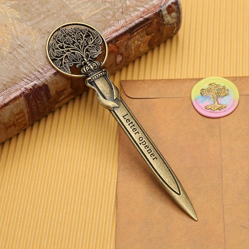 Image of Vintage European Unopened Letter Opener, A Portable Prop For Journaling, Featuring Breaker, A Paper Cutter, And A Birthday Gift.