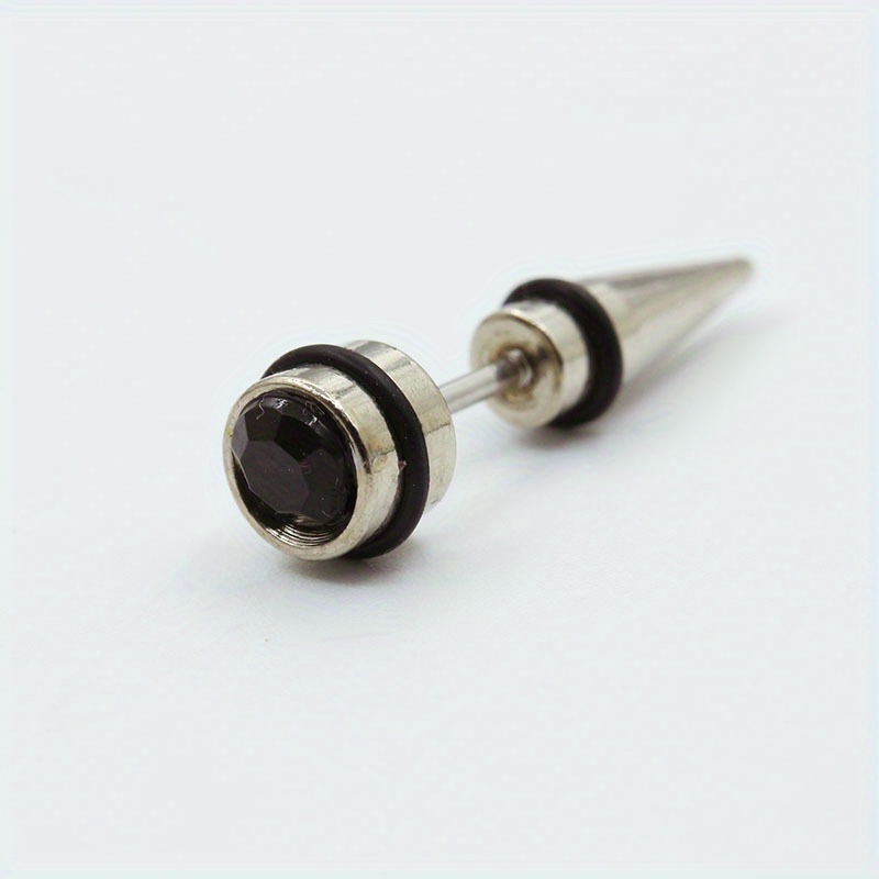 Bullet Shaped Men's Earrings, Classic Style