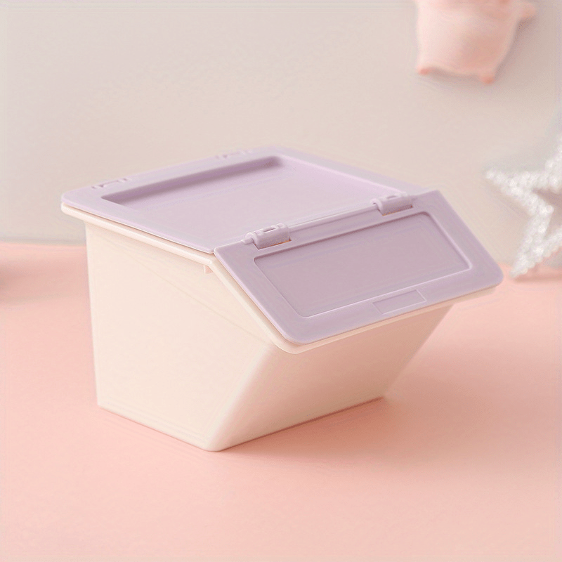 Stackable Desktop Storage Box Cosmetics Makeup Organizer - Temu