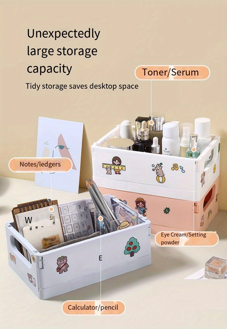 Sundry Storage Basket Student Desktop Snack Storage Box Plastic
