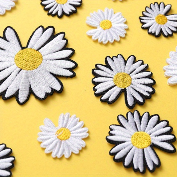 Daisy Flower Iron-On Patch