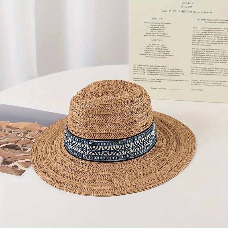 Summer Fashion Hat Bohemian Style Hat Sunshade Sunscreen - Temu