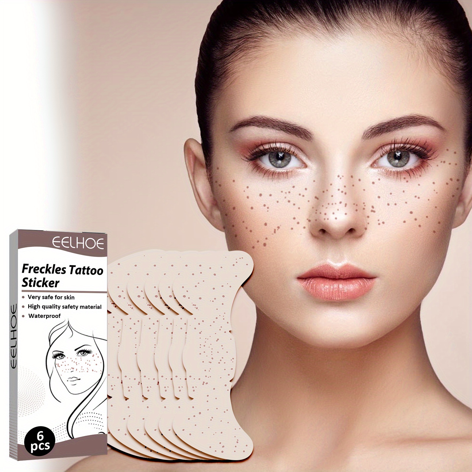 Waterproof Freckles Temporary Tattoo Face Stickers Freckle - Temu Australia