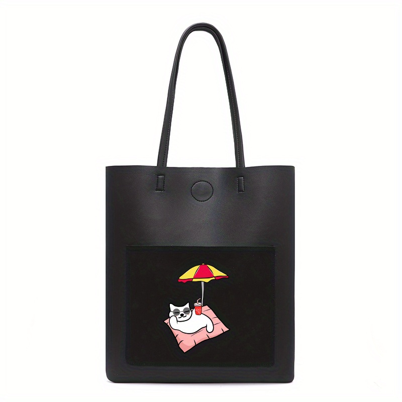 Fashion All-match Shoulder Bag, Large-capacity Pu Handbag, Duck  Large-capacity Tote Bag - Temu