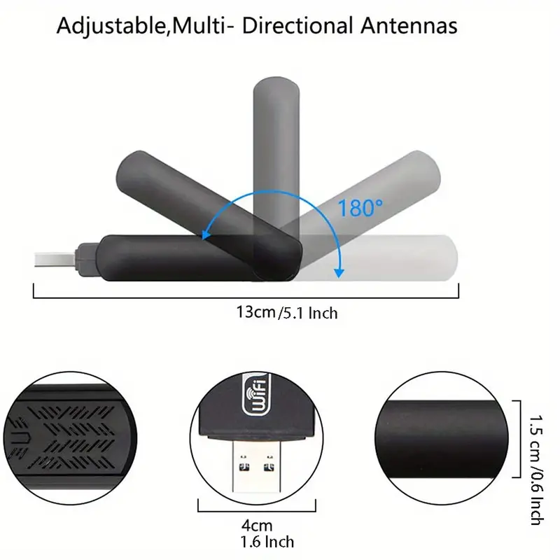 black dual band usb3 0 wifi adapter details 1