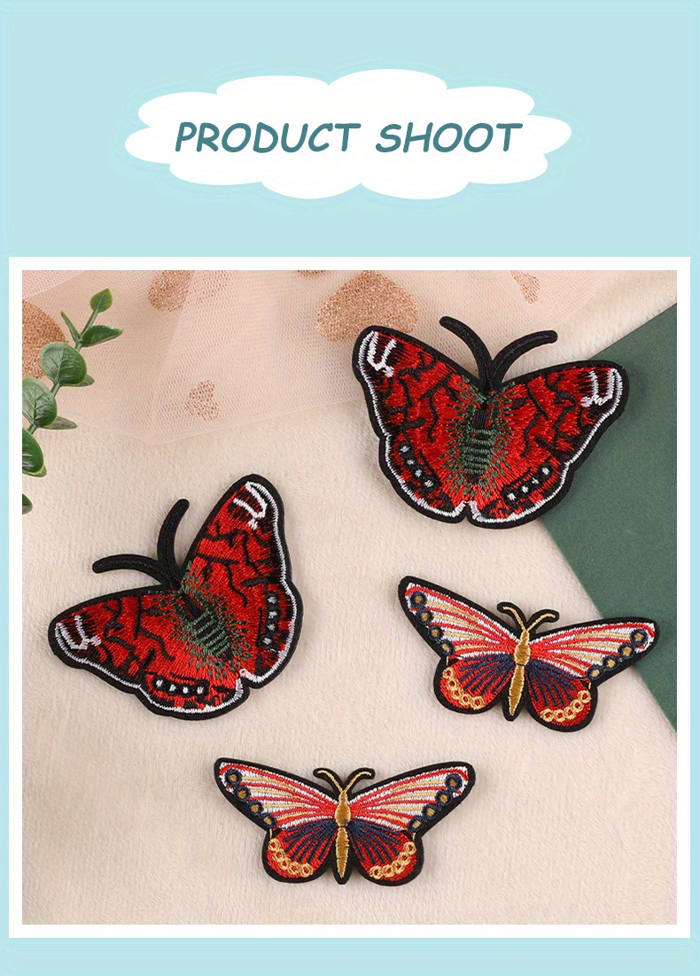 Colorful Butterfly Embroidered Patch Diy Iron Sew Badge Temu Australia