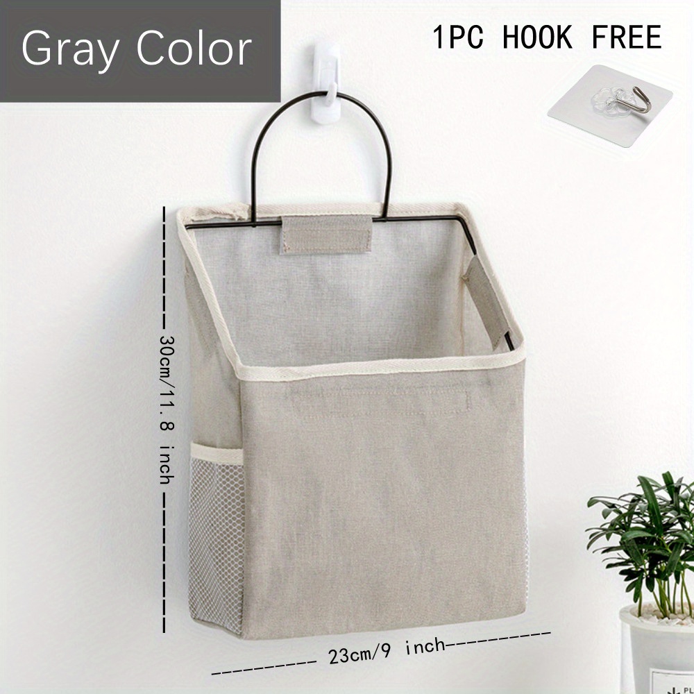 Linen Cotton Storage Bag, Canvas Storage Bag with Handles, Bag