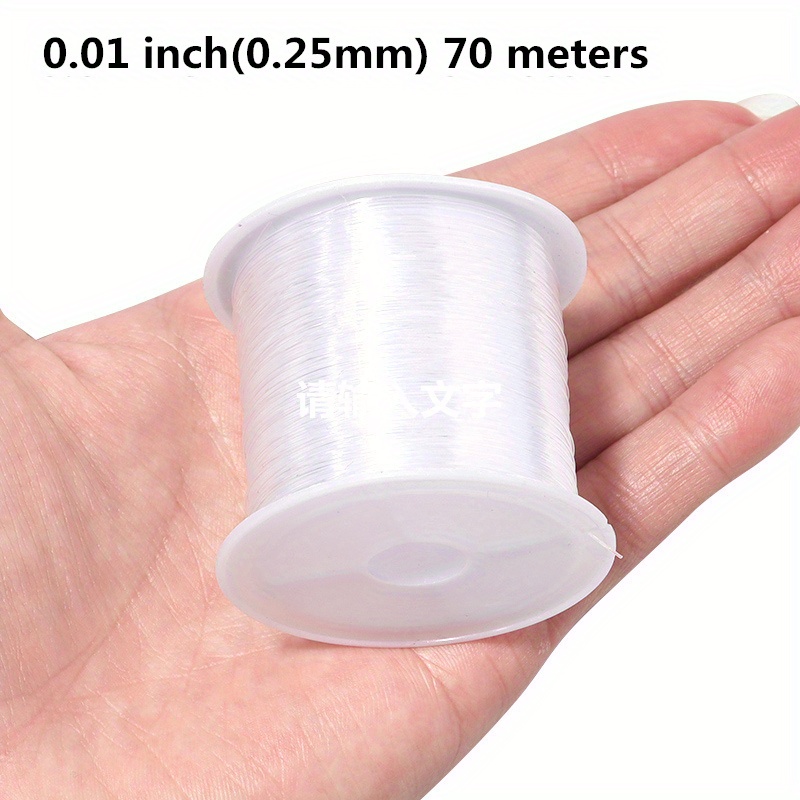 Clear Fishing Line Non Stretch Fishing Wire Transparent Plastic