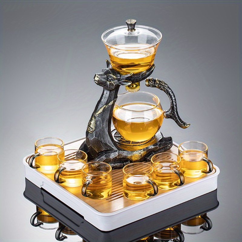 Lazy Tea Set Magnetic Water Diversion Tea Maker Automatic - Temu