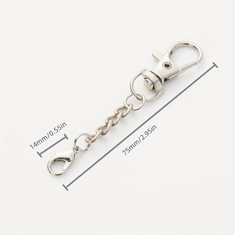 160PCS Metal Swivel Clasps Lanyard Snap Hook with Key Ring, LEOBRO 80PCS  Small Swivel Snap Hook Lobster Claw Clasp and 80PCS Key Rings Jump Ring for  Keychains, Lanyard, Key, Charm, Jewelry, Art