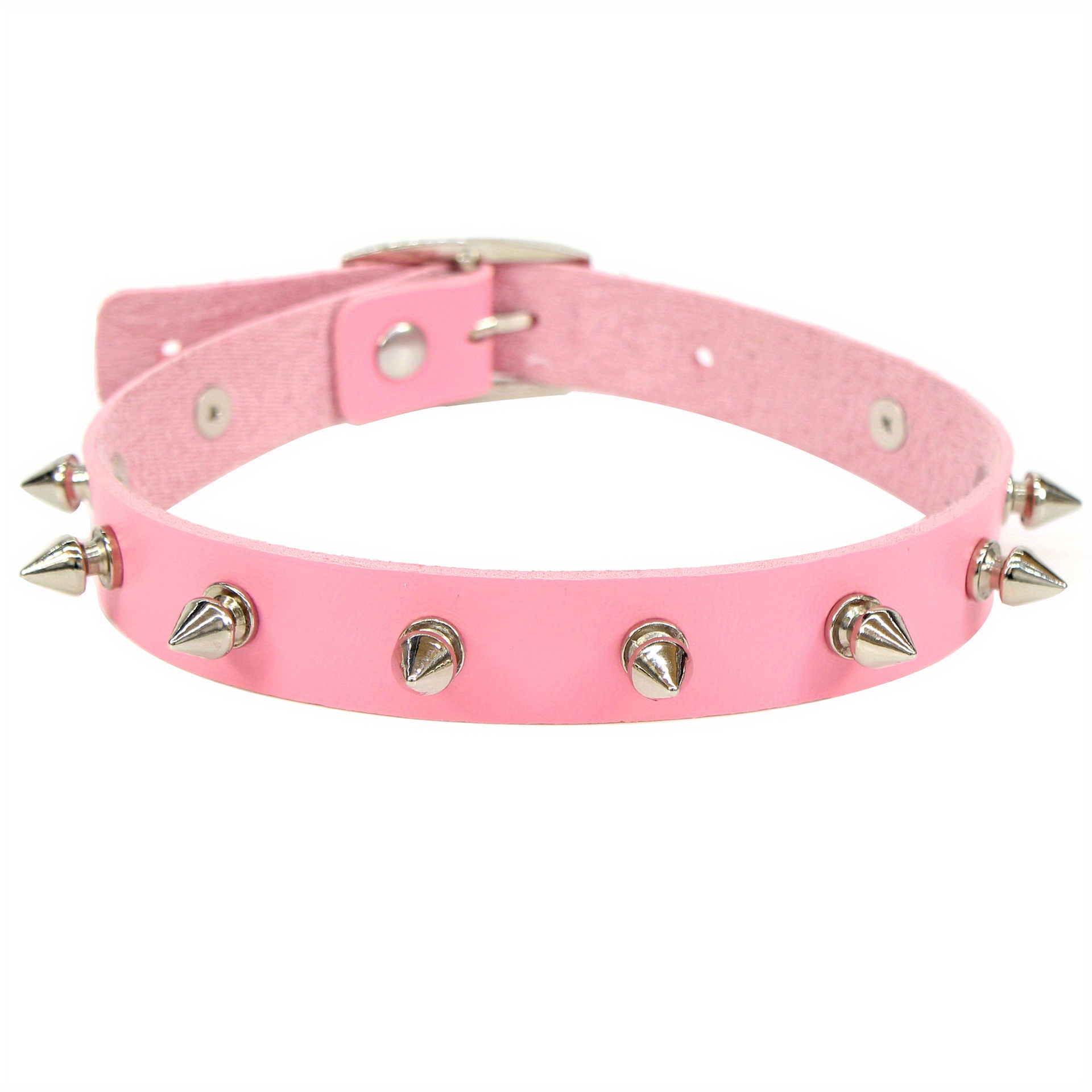 Pink Vintage Goth Choker Collar Punk Goth Collar Choker for Women