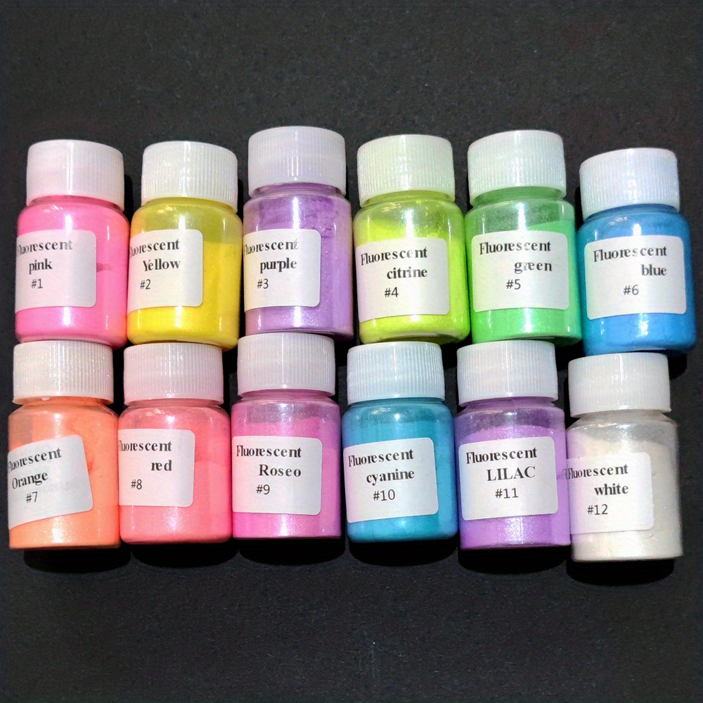 12colors/set Natural Mica Pigment Powder for Soap Makeup Resin Nail  Colorant Dye