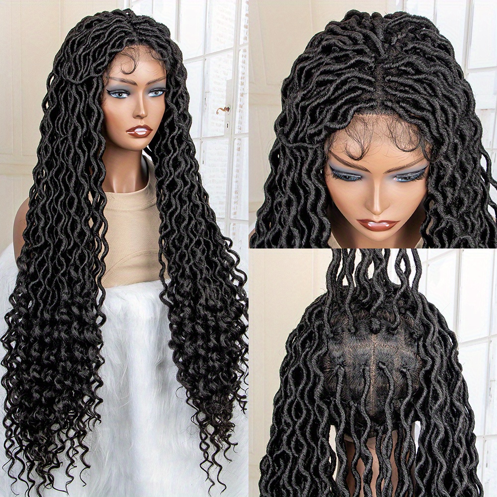 Synthetic Lace Front Wig Braided Wigs For Women Braided Wigs With Baby ...