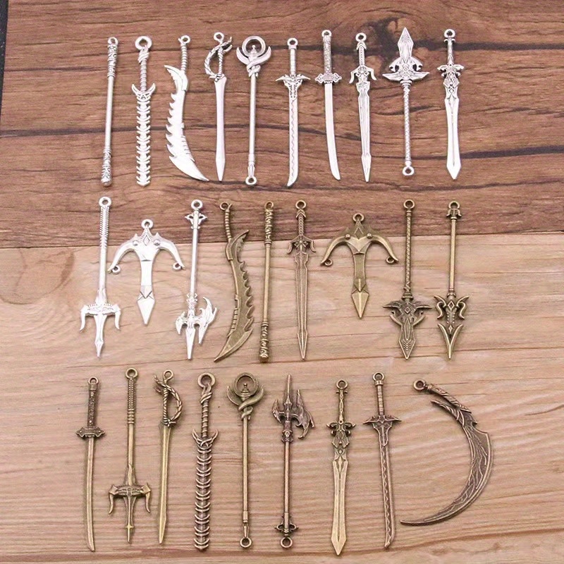 DIY Alloy Jewelry Accessories & Weapon Earrings