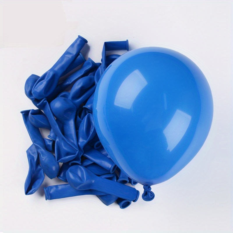 Ballons d'anniversaire bleu et blanc en latex 30 cm - Qualatex - 6 unités  par 3,75 €