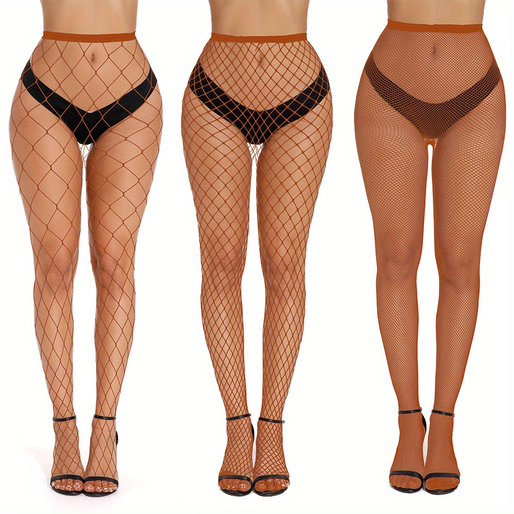 iMounTEK Women Fishnet Tights High Waist Fishnet Pantyhose Stretchy Mesh  Hollow Out Tights Stockings (Medium Hole, 6Pack) 