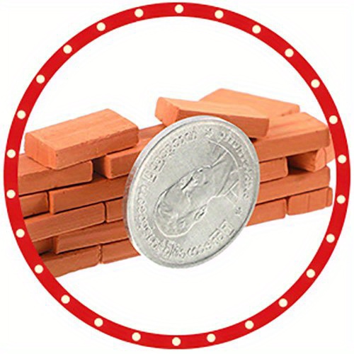 350 Pieces Mini Bricks Tiny Bricks For Landscaping Red Miniature Bricks  Model Brick Wall Small Bricks For Crafts Realistic Fake Bricks Mini Blocks  For