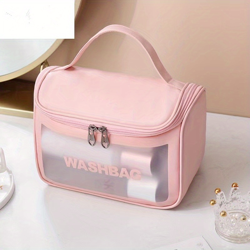 Large Travel Makeup Cosmetic Bag for Women Girls, Water Resistant