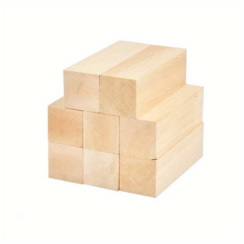 6 Pack Basswood Carving Blocks,Unfinished Wood Blocks Wood Carving Kit Wood  Blocks for Carving and Whittling