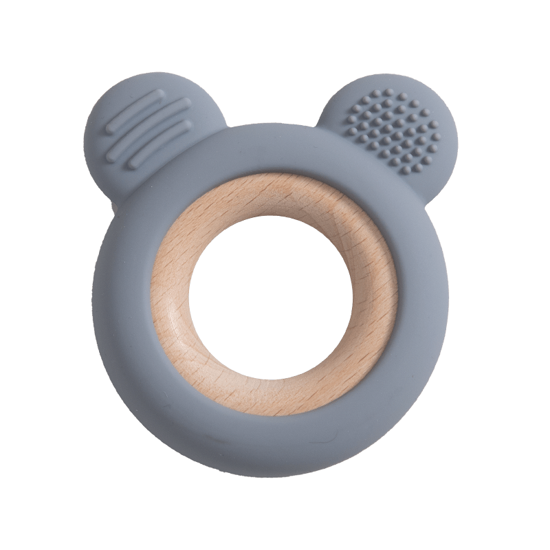 1pc Anello Dentizione In Silicone E Legno Bambini Orsetto - Temu Italy