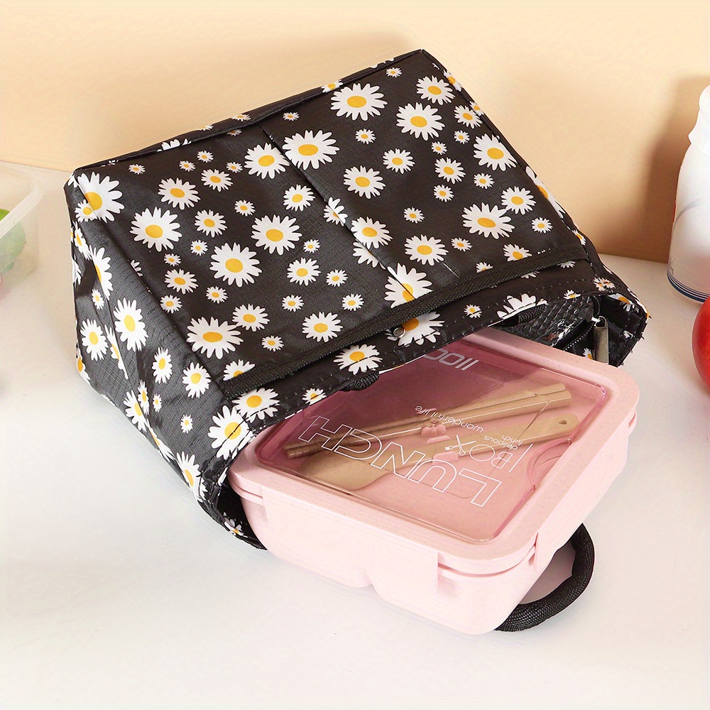 Daisy Insulated Lunch Bag Reusable Thickened Aluminum Foil - Temu