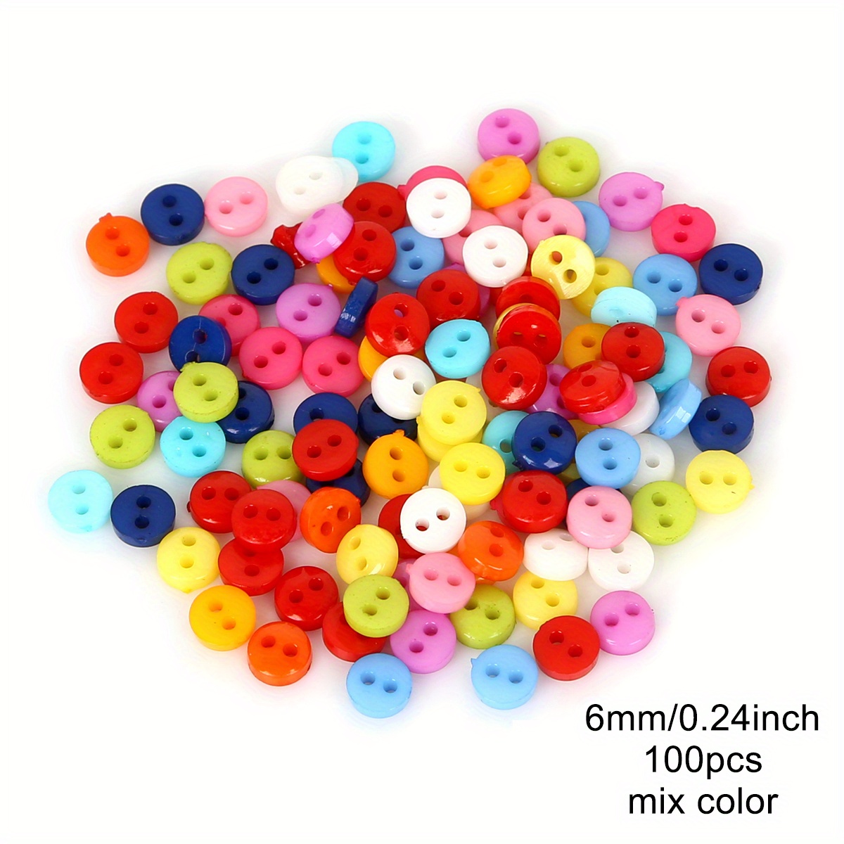 Round Plastic Sewing Buttons Mixed Colors Assorted Sizes - Temu Mexico