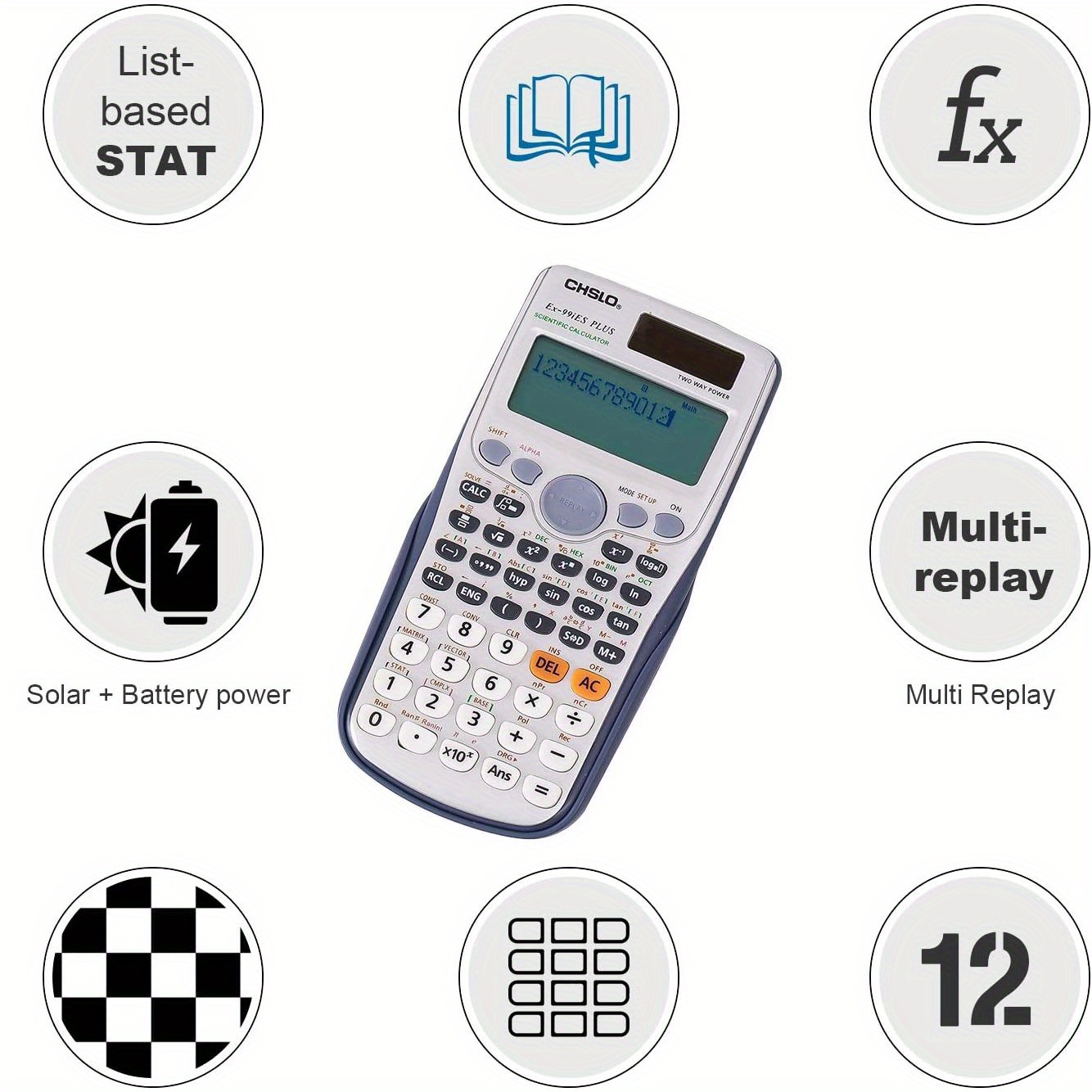 10 Façons Calculatrice Scientifique Avec Bloc notes - Temu Belgium