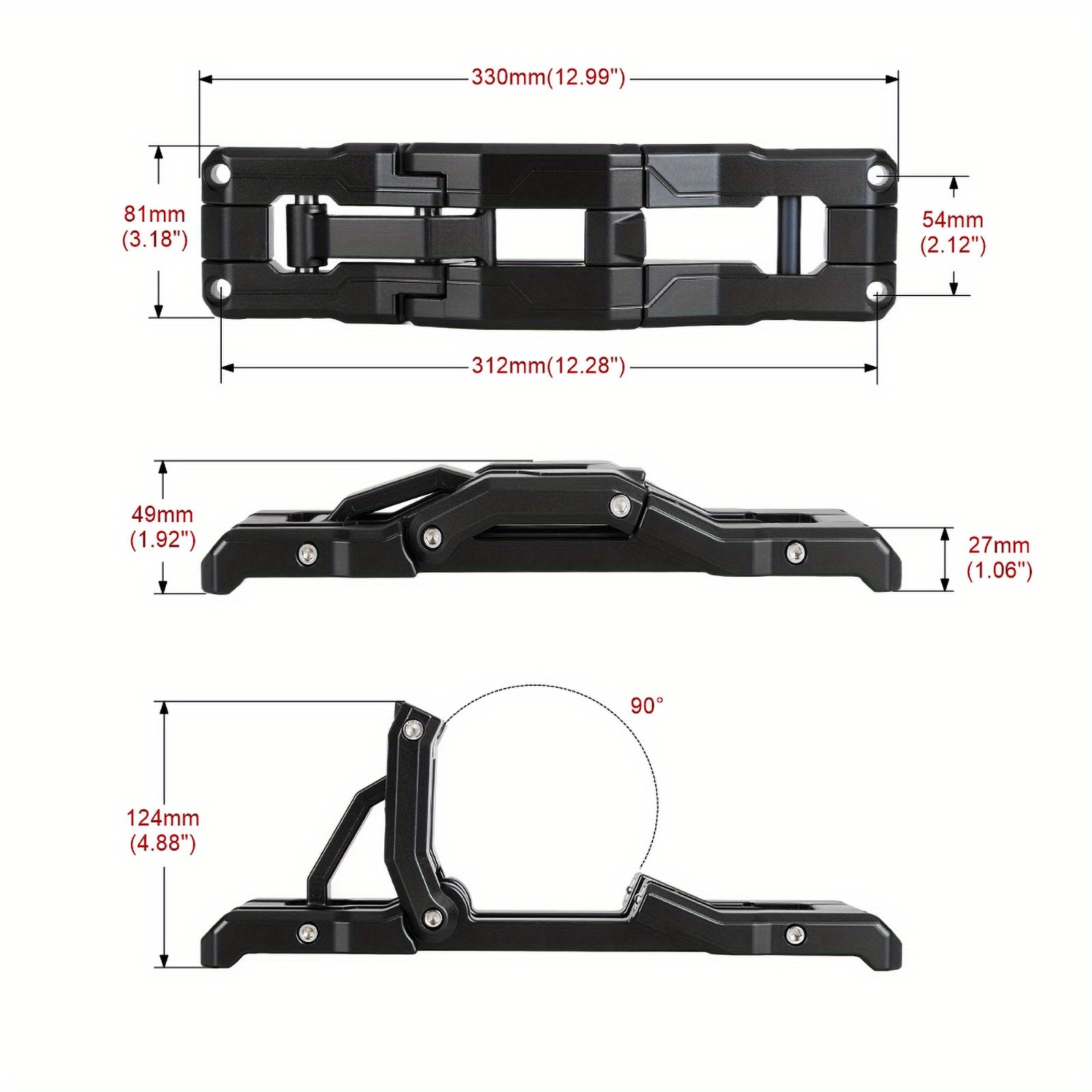 Door Hinge Step Heavy Duty Aluminum Footboard Foldable Car Temu
