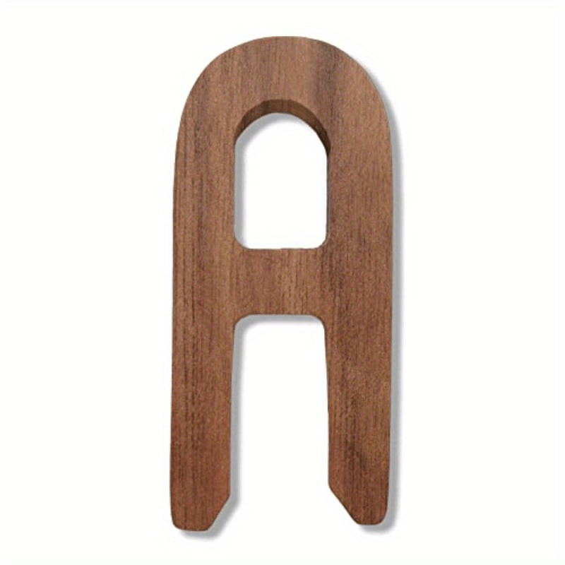 White Wood Letters 3 Inch, Wood Letters for DIY Party Projects (H)