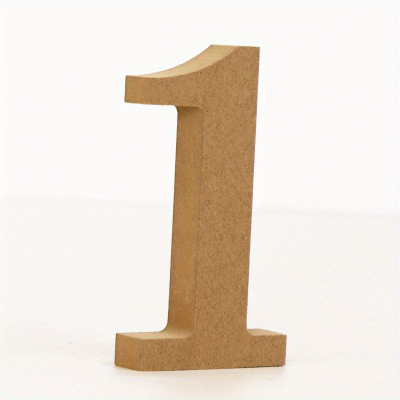 Letra E de madera de 10 cm