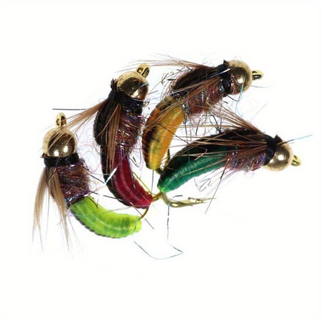 Vinfutin 10pcs Fly Fishing Flies Brass Bead Pheasant Tail Nymph Scud Fly  Fishing Artificial Insect Bait Worm Fishing Lure Dry Flies/Nymph  Flies/Attractor/Wet Flies for Trout, Dry Flies -  Canada