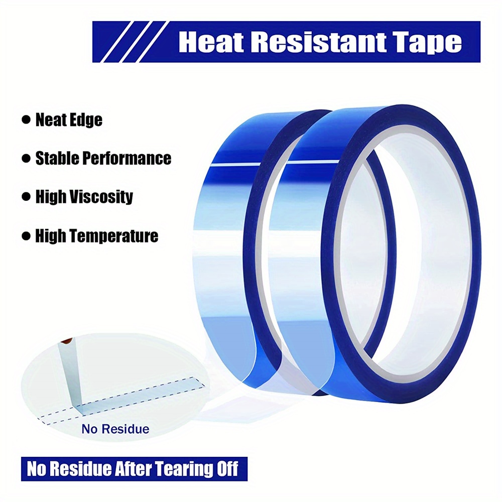 Blue Heat Tape High Temperature Heat Resistant Tape Heat - Temu