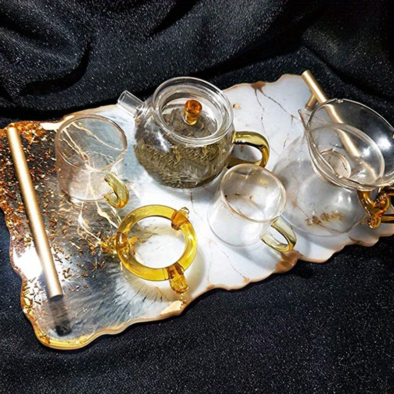 3 Tier Tray Mold with Gold Handle – New Classic Resin