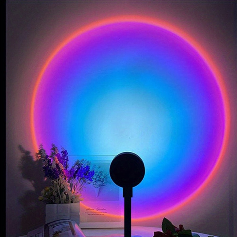 Lampada al tramonto lampada per proiettore arcobaleno alimentata tramite  USB camera da letto atmosfera luce notturna domestica fotografia  professionale luci di sfondo - AliExpress