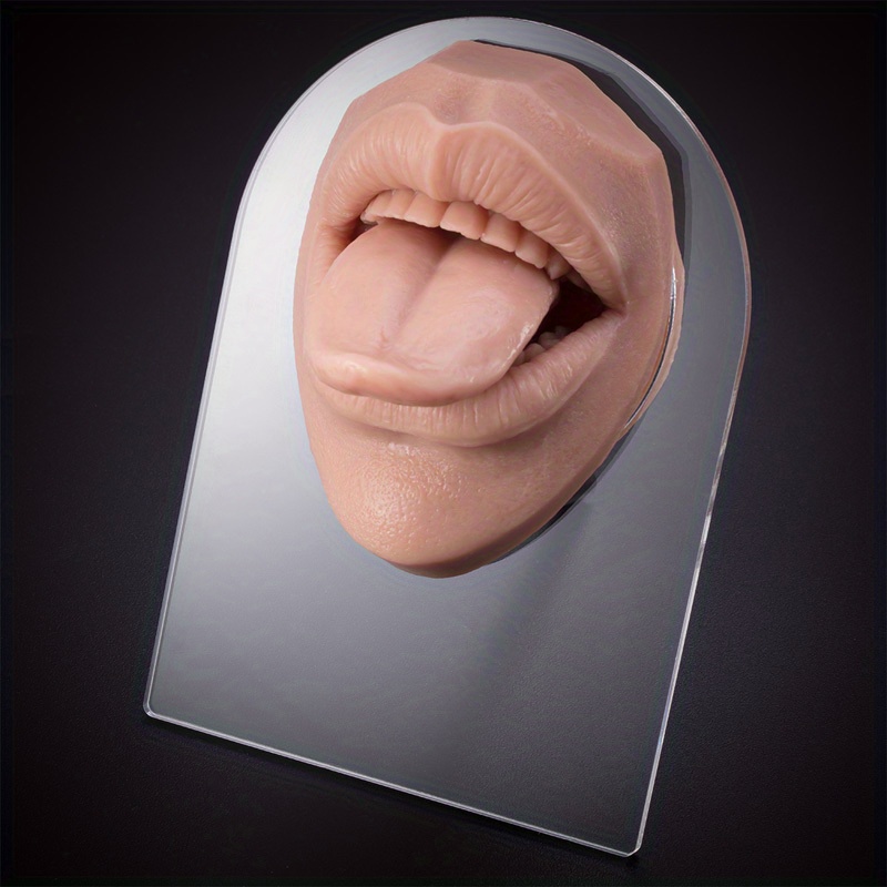 Soft Silicone Flexible Tongue Mouth Model Piercing Practice - Temu
